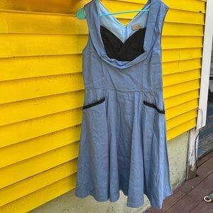 Lindy Bop Blue Swing Dress